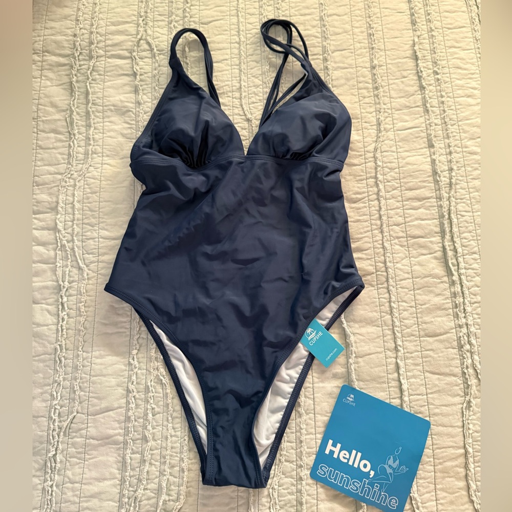 Cupshe Navy Women's One-Piece Swimsuit